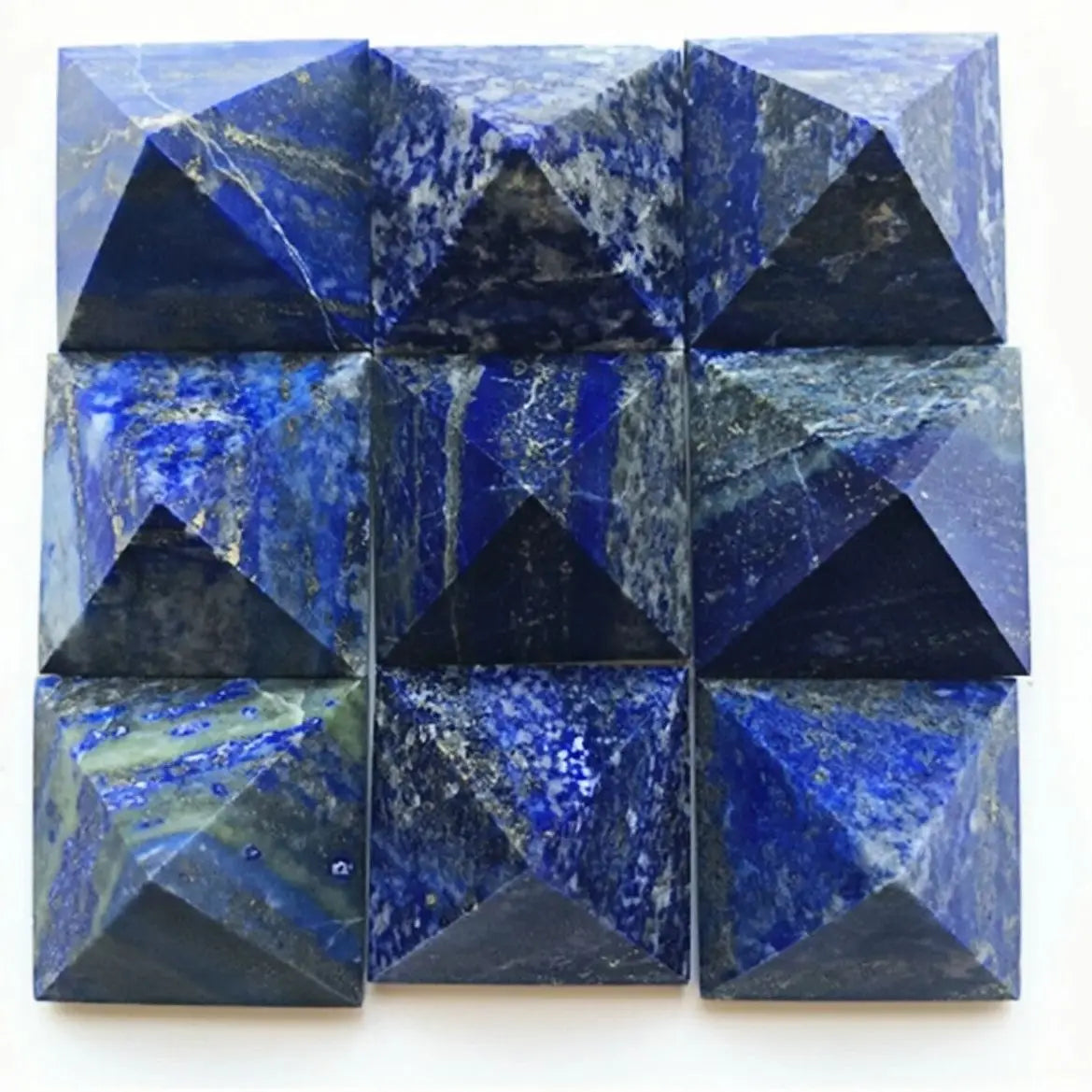 Natural Lapis Lazuli Pyramid (30-50mm) – Healing Crystal and Home Decor
