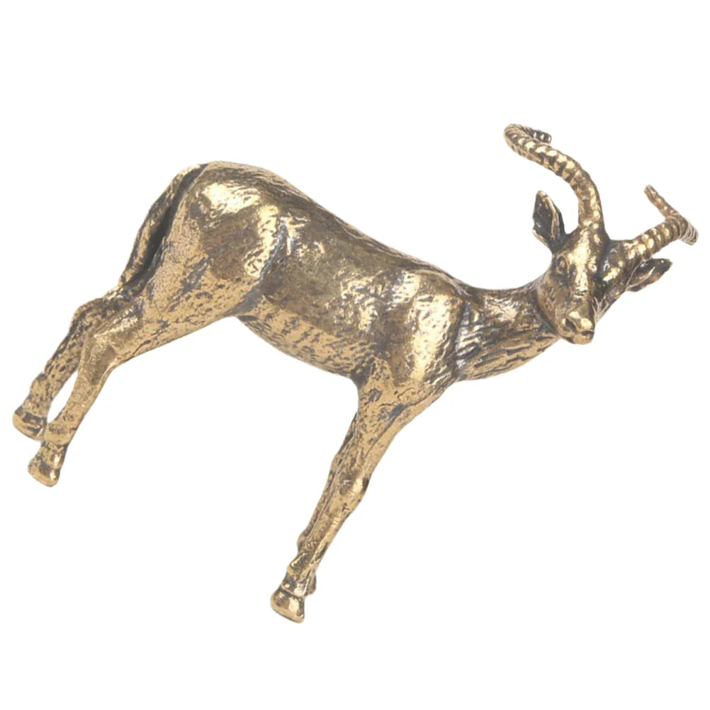 Brass Goat Figurine – Chinese Zodiac Feng Shui Decoration