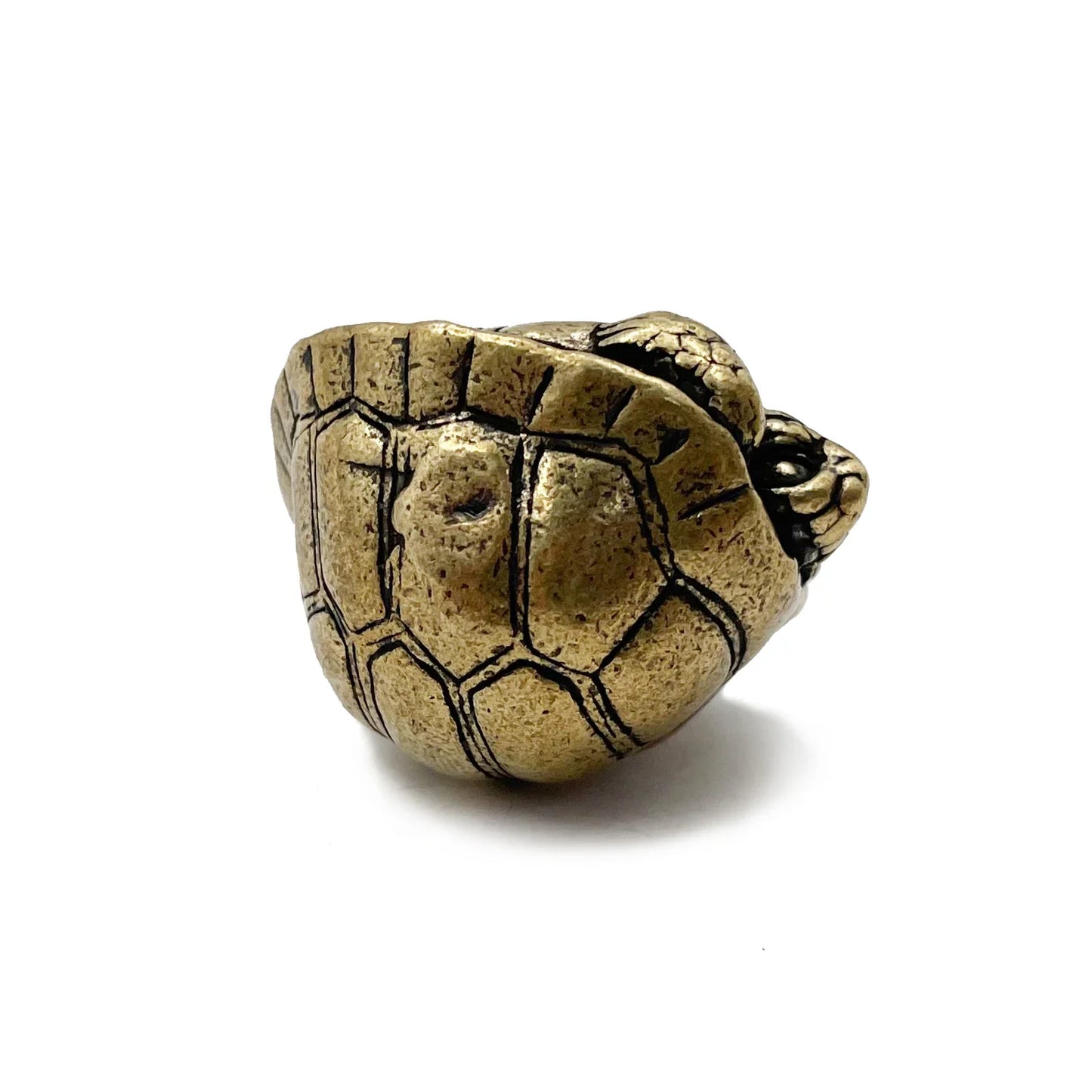 Brass Turtle Figurine - Feng Shui Symbol of Stability and Longevity for Home and Office Decor