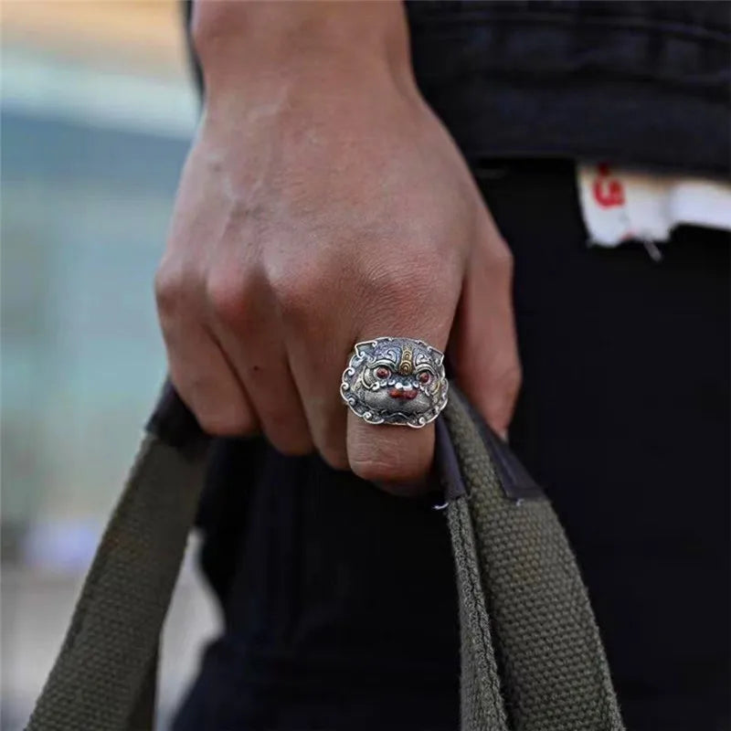 Vintage Silver Alloy Ring - Unisex Neutral Design, Available in Sizes 7-13