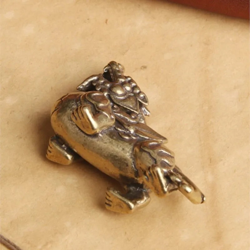 Vintage Brass Miniature Figurine - Elegant Home Decoration Accessory