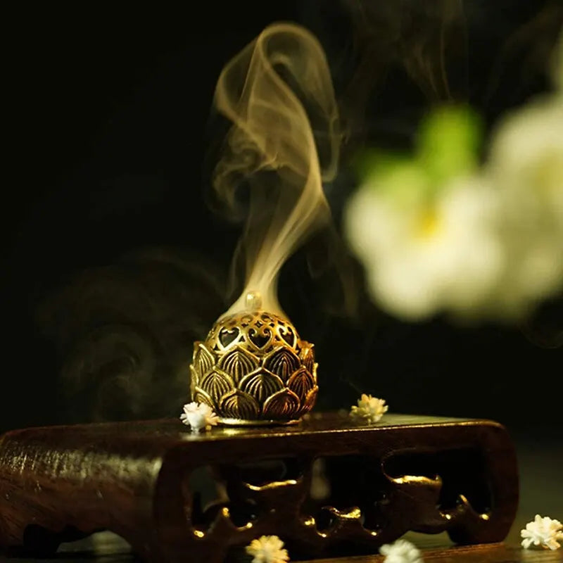 Lotus Incense Holder with Cone Burner