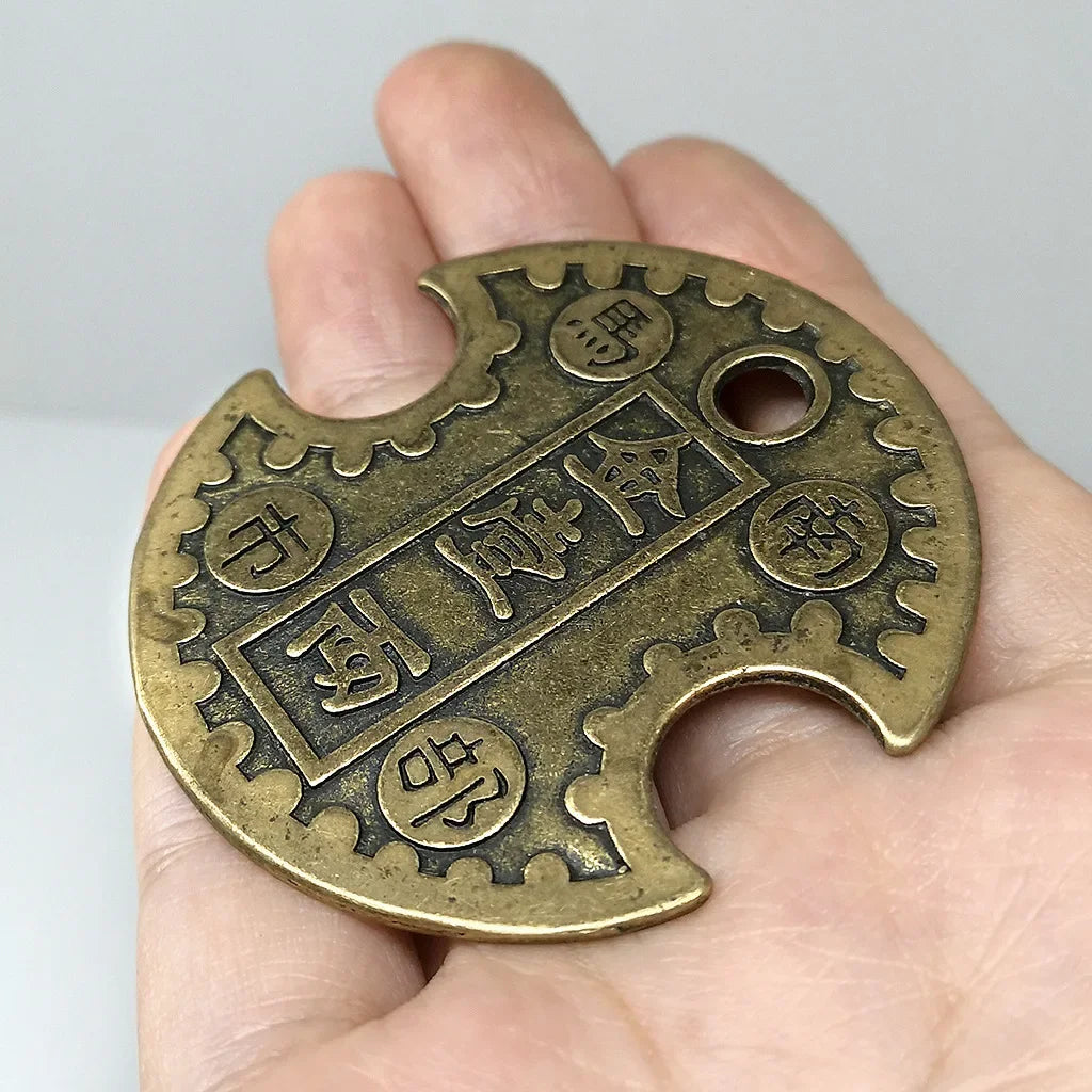 Handmade Feng Shui Chinese Copper Coins - Lucky Charm Ornament for Home, Office