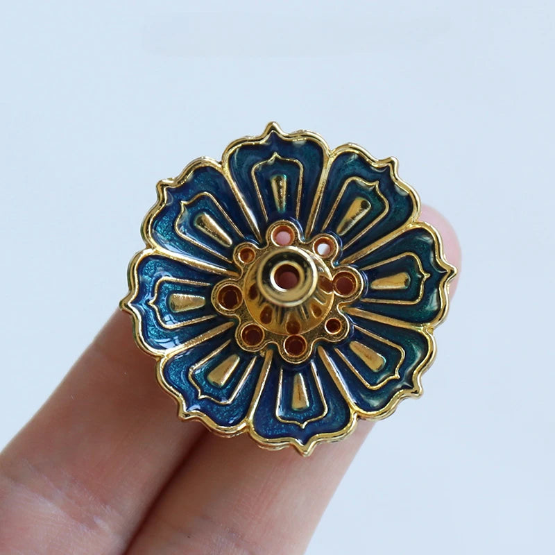 Lotus Alloy Incense Burner Stick Holder