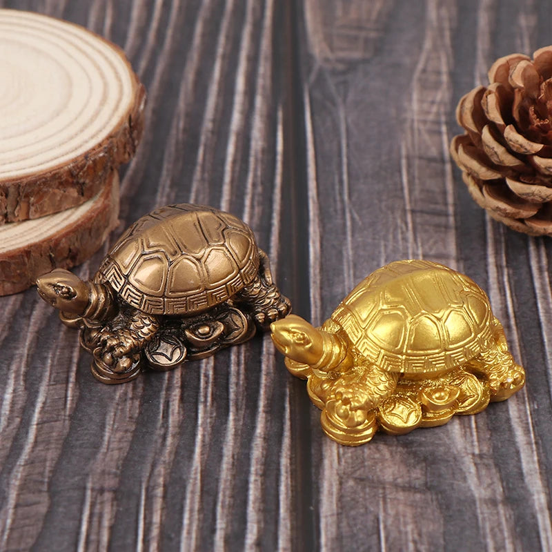 Turtle Resin Ornaments Copper Turtle Ornaments Feng Shui Furnishings Prosperous Mascot