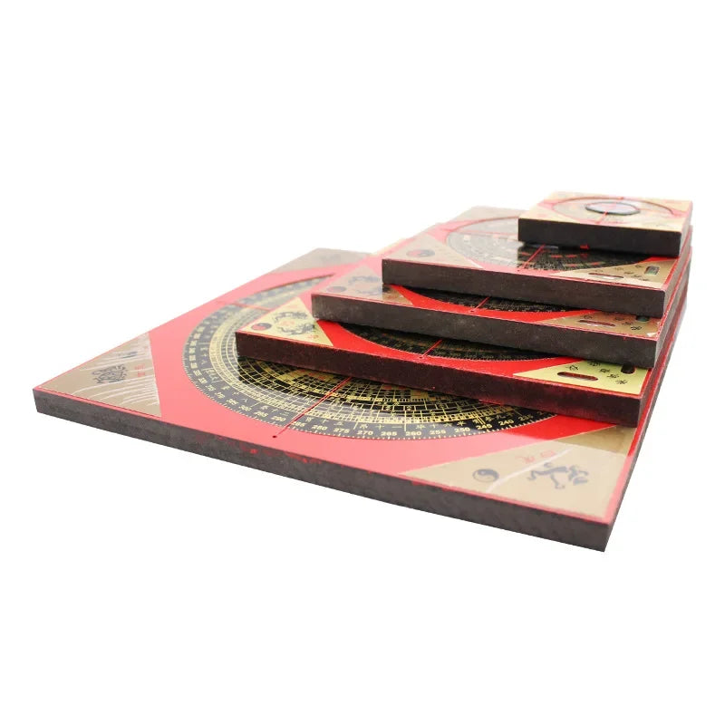 Chinese Feng Shui Luopan Compass Square – Professional Tool for Energy Flow and Harmony
