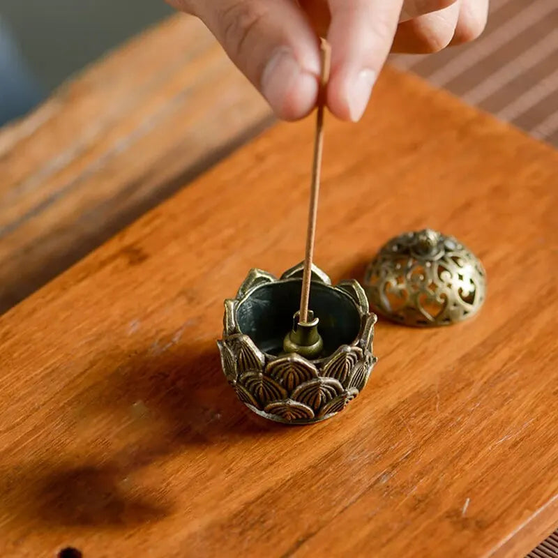 Lotus Incense Holder with Cone Burner