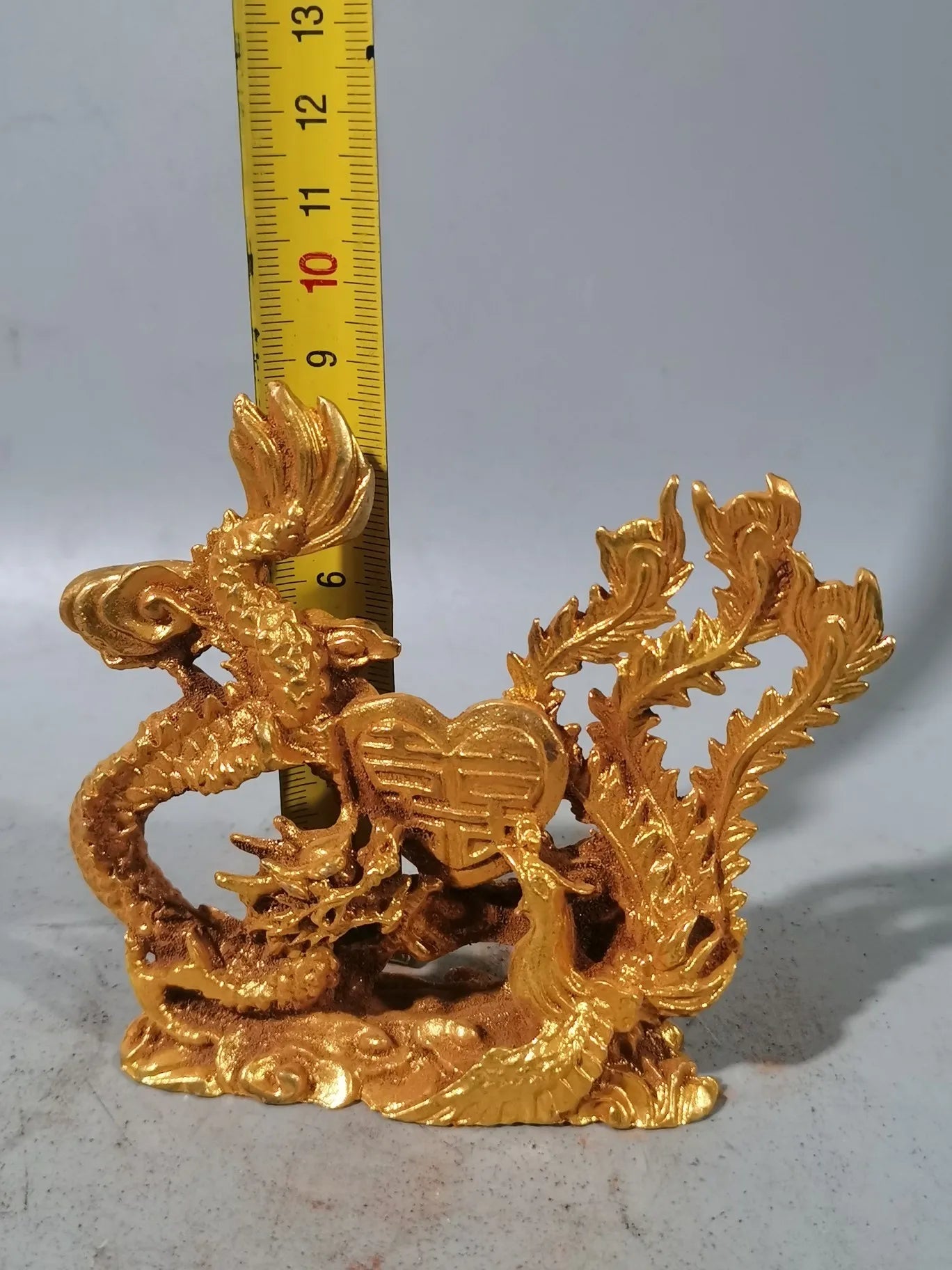 Copper Animal Sculpture - Sand Gold Metal Decor for Home and Office