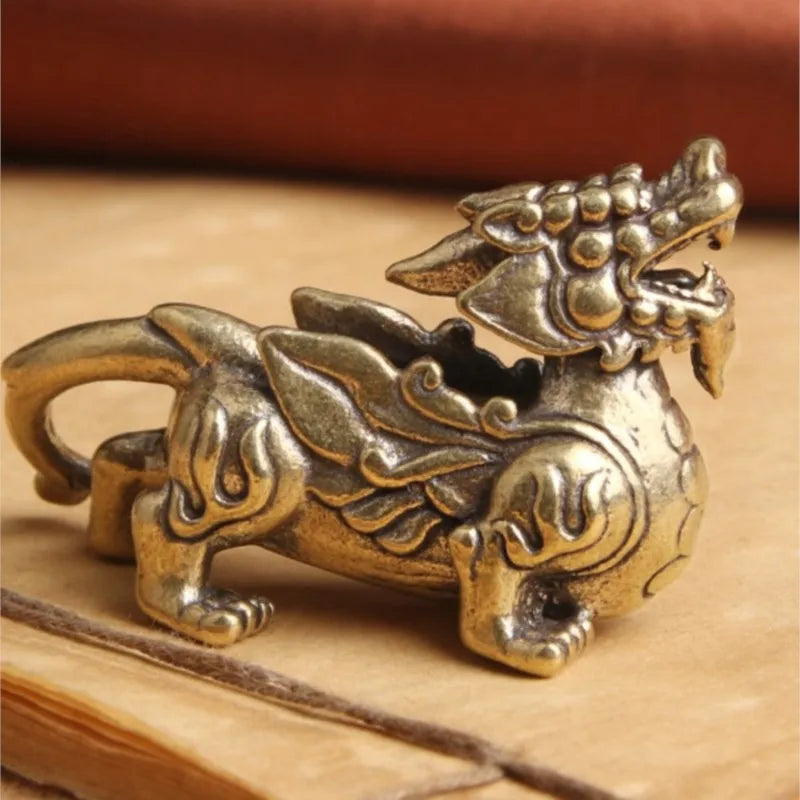 Vintage Brass Miniature Figurine - Elegant Home Decoration Accessory