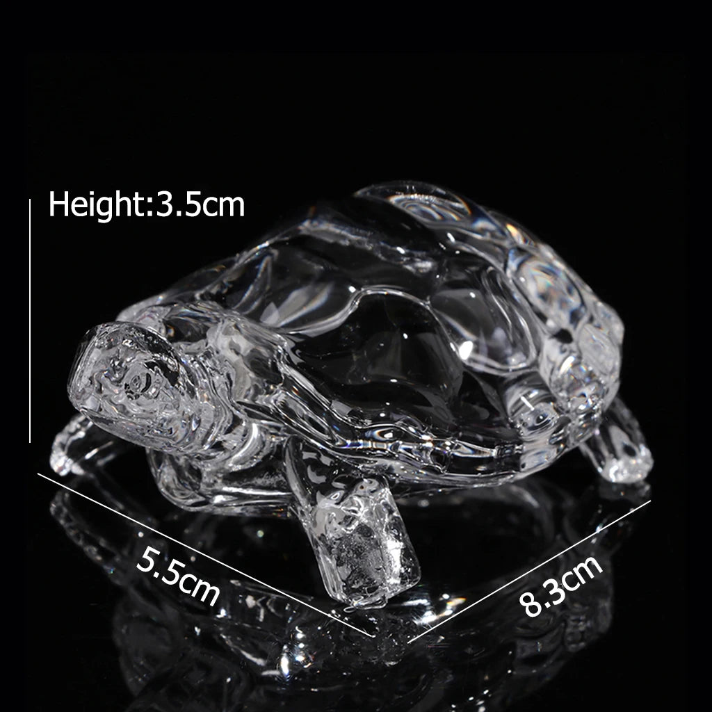 Crystal Turtle Figurine - A Symbol of Longevity and Luck