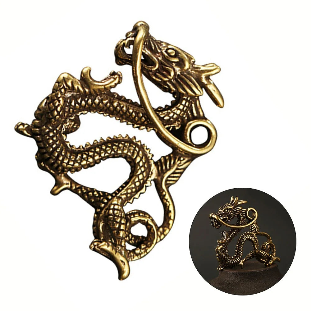 Chinese Zodiac Dragon Ornament - Antique Copper Craft
