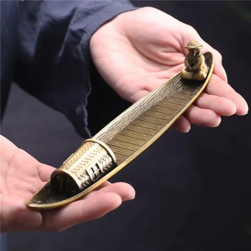 Incense Holder – Old Men Fishing Boat Japanese Style