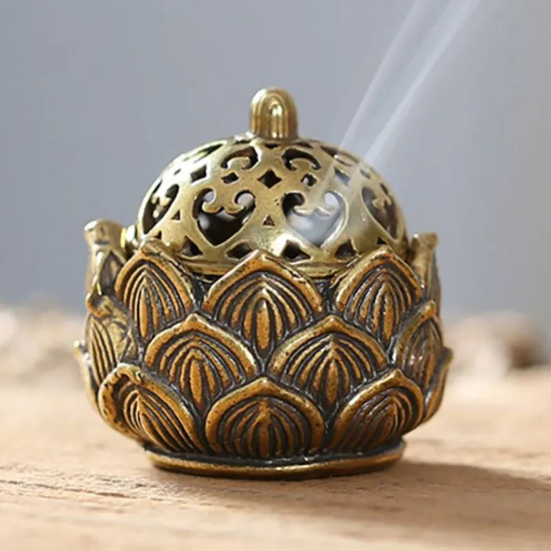 Lotus Incense Holder with Cone Burner