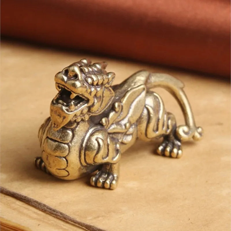 Vintage Brass Miniature Figurine - Elegant Home Decoration Accessory