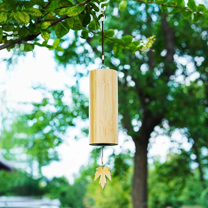 Chakra Bamboo Wind Chimes – Outdoor Meditation Chimes for Harmony and Tranquility