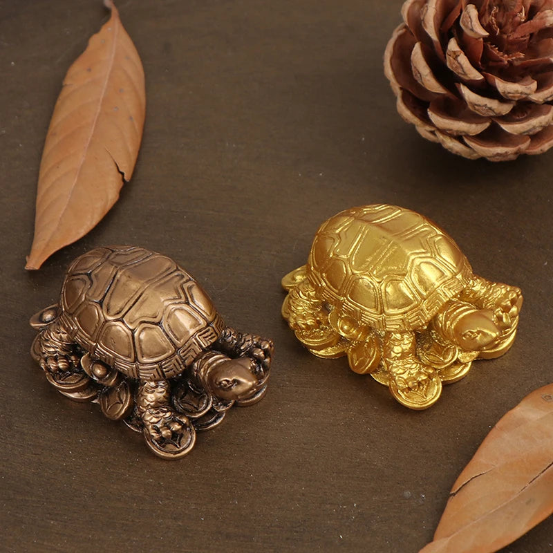 Turtle Resin Ornaments Copper Turtle Ornaments Feng Shui Furnishings Prosperous Mascot