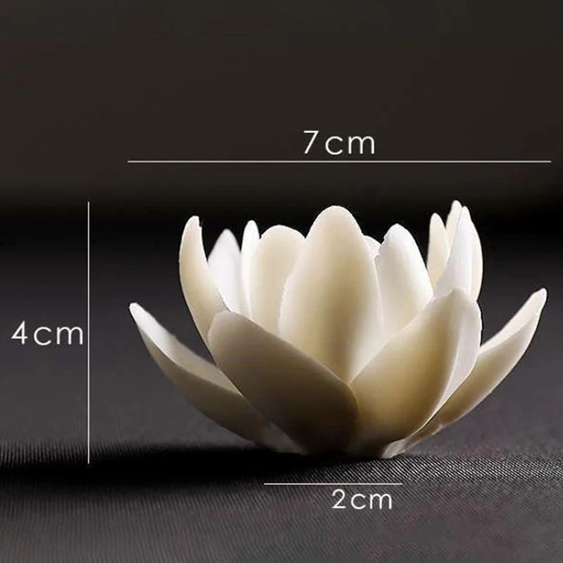 Ceramic White Lotus Incense Burner