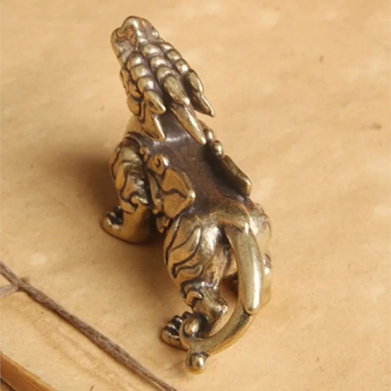 Vintage Brass Miniature Figurine - Elegant Home Decoration Accessory
