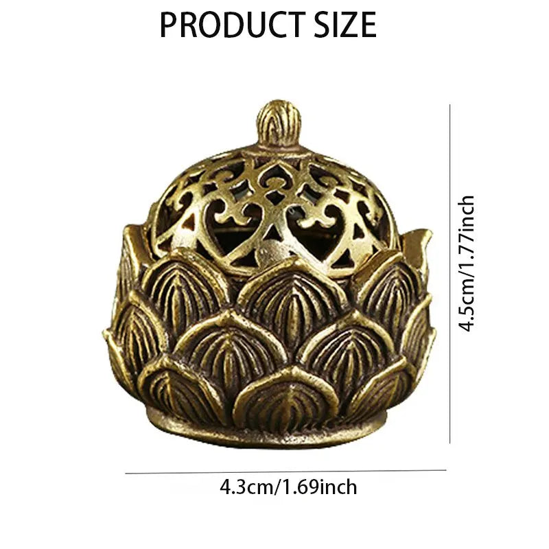 Lotus Incense Holder with Cone Burner