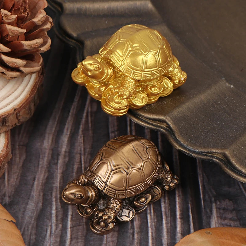 Turtle Resin Ornaments Copper Turtle Ornaments Feng Shui Furnishings Prosperous Mascot