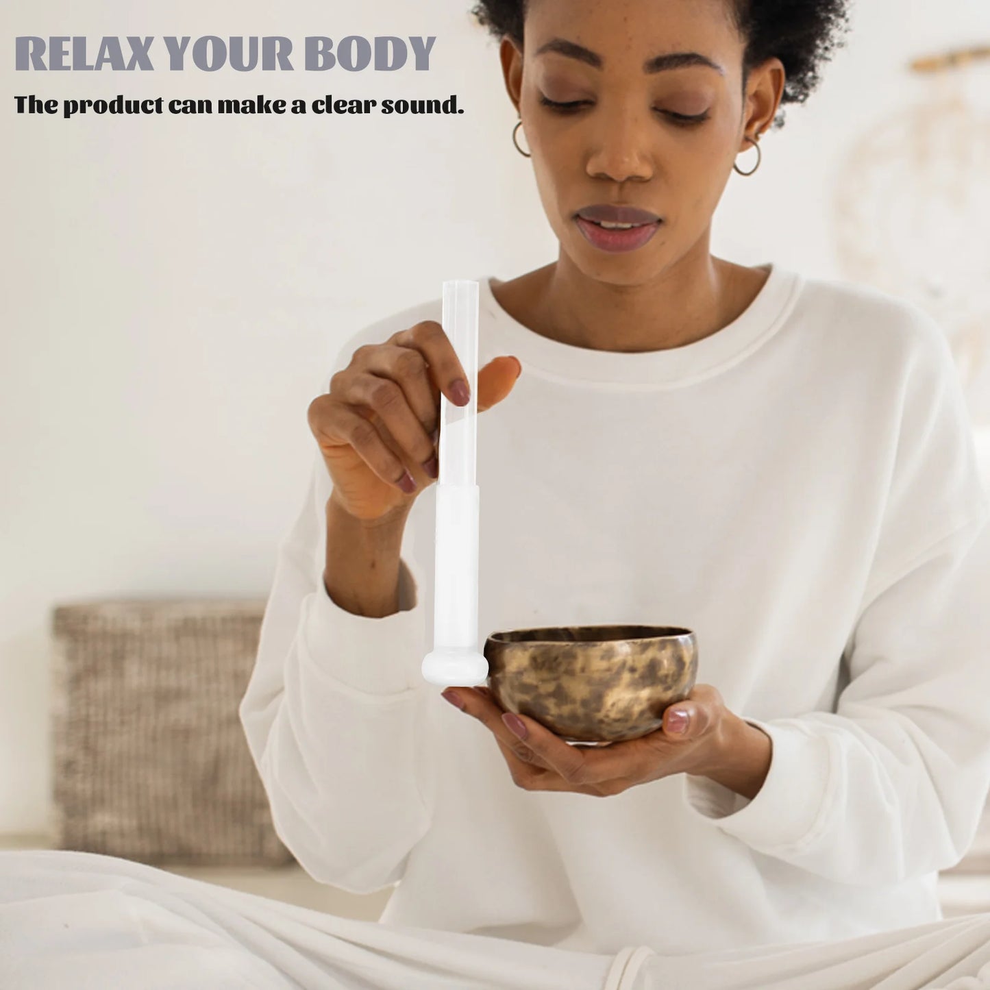 Tibetan Bowl Sound Stick Mallet Set – Essential Accessories for Chanting and Meditation