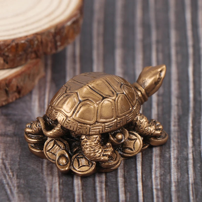 Turtle Resin Ornaments Copper Turtle Ornaments Feng Shui Furnishings Prosperous Mascot