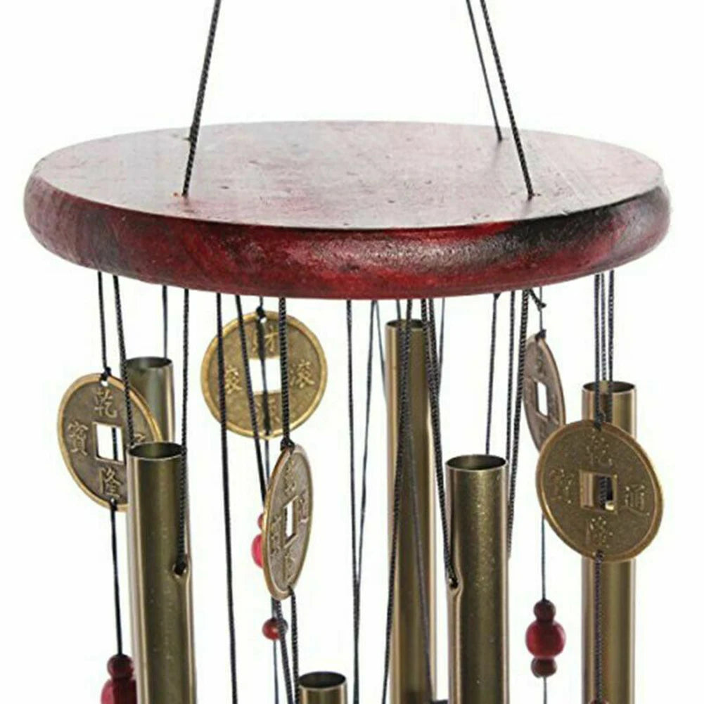 Large Metal Wind Chime - Charming Outdoor Garden Decor & Good Luck Symbol