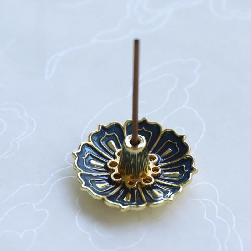 Lotus Alloy Incense Burner Stick Holder