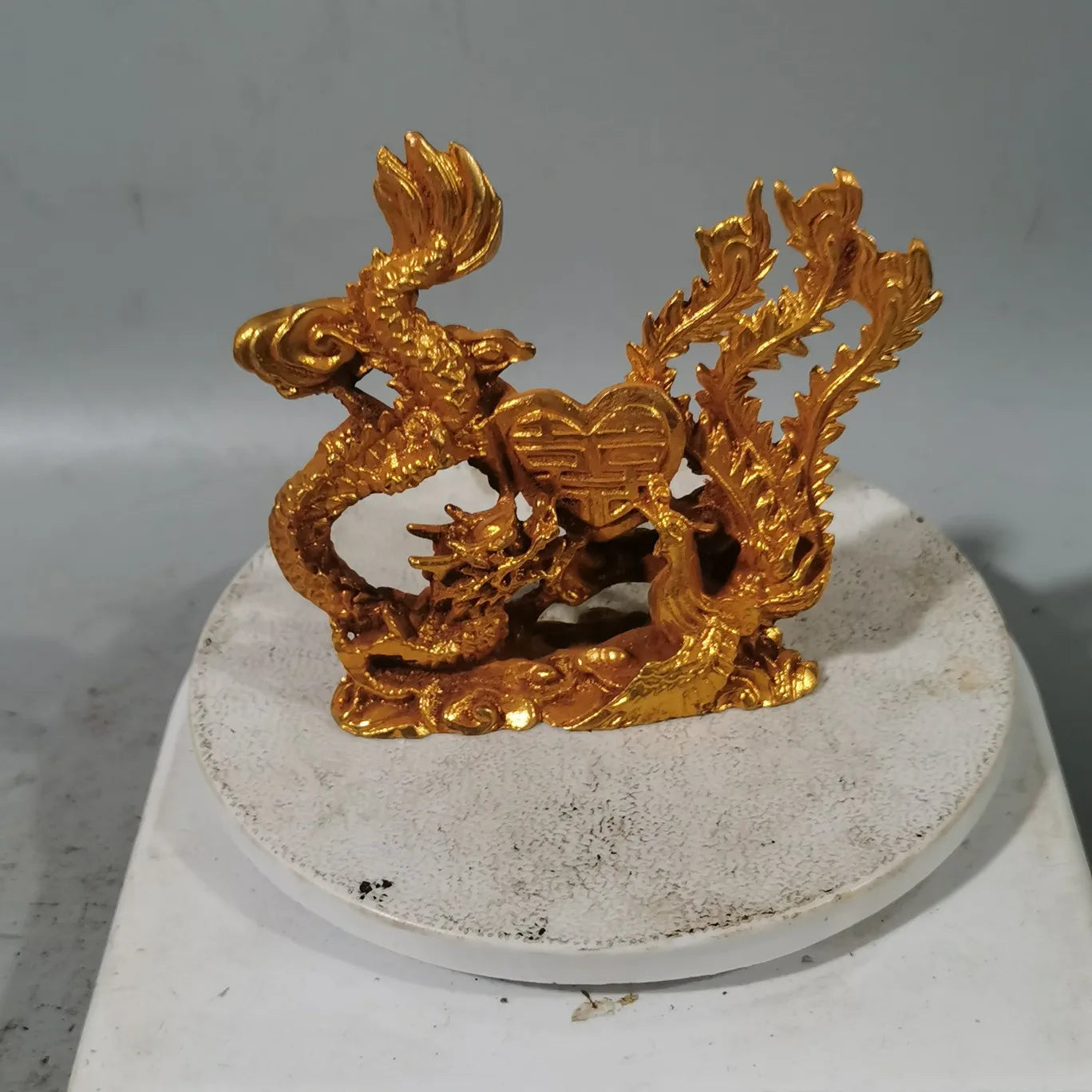 Copper Animal Sculpture - Sand Gold Metal Decor for Home and Office