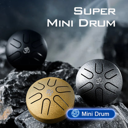 Mini Glucophone – Compact Steel Tongue Drum for Relaxation and Musical Exploration