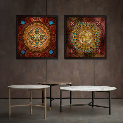 Handcrafted Tibetan Mandala Thangka – A Spiritual Art Piece for Meditation