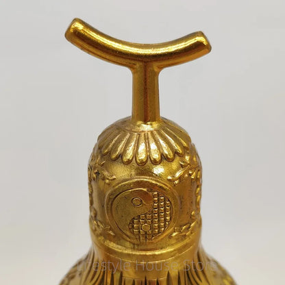 Brass Wu Lou Hu Lu Gourd: Feng Shui Symbol of Good Luck and Wealth