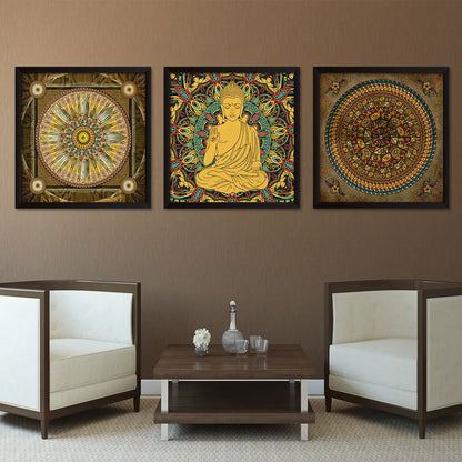 Handcrafted Tibetan Mandala Thangka – A Spiritual Art Piece for Meditation