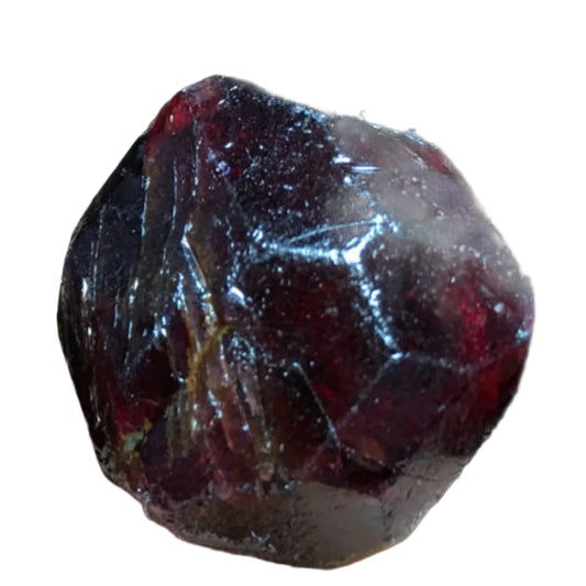 Red Natural Garnet Quartz Crystal Gemstone