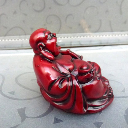 Resin Laughing Vintage Vintage Vintage Vintage Vintage Vintage Outdoor Buddha Statue Ornament Statue Smiling Buddha
