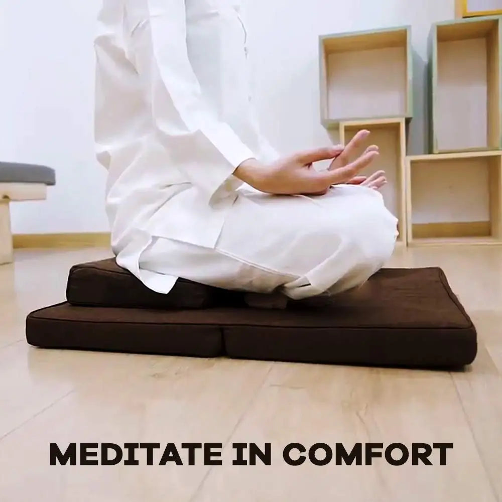 Zafu and Zabuton Meditation Cushion Set for Yoga and Meditation