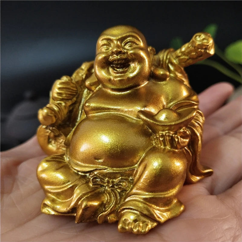 Handmade Maitreya Buddha Sculpture Figurine - Home & Garden Decoration