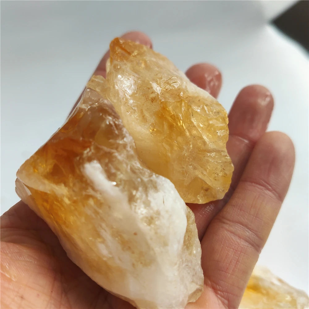 Natural Raw Citrine Stones – Healing Crystals for Decoration &amp; DIY Gifts