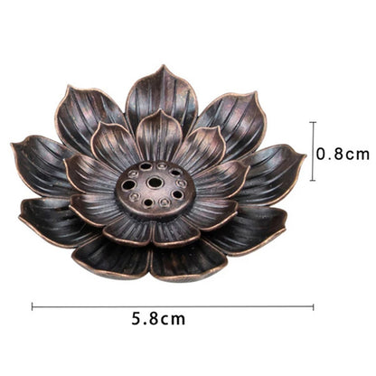 Incense Burner Alloy  – Lotus Design Stick Holder