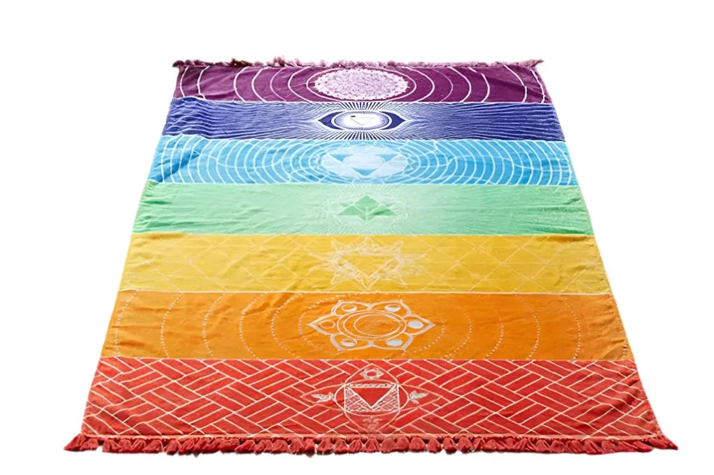 Meditation and Yoga Tassel Floor Mat