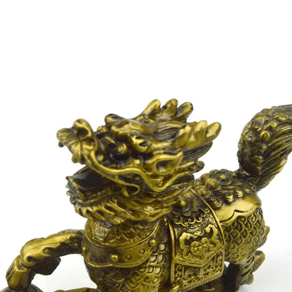 Feng Shui Resin Chi Lin Qi Lin Statues