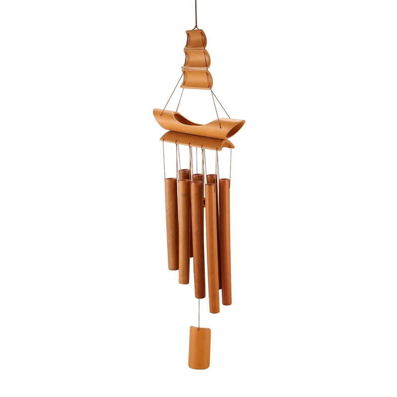 Handmade Bamboo Wind Chime – Natural Decorative Hanging Ornament for Home and Garden