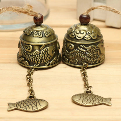 Chinese Dragon-Fish Pattern Wind Chimes - Auspicious Car and Home Decoration