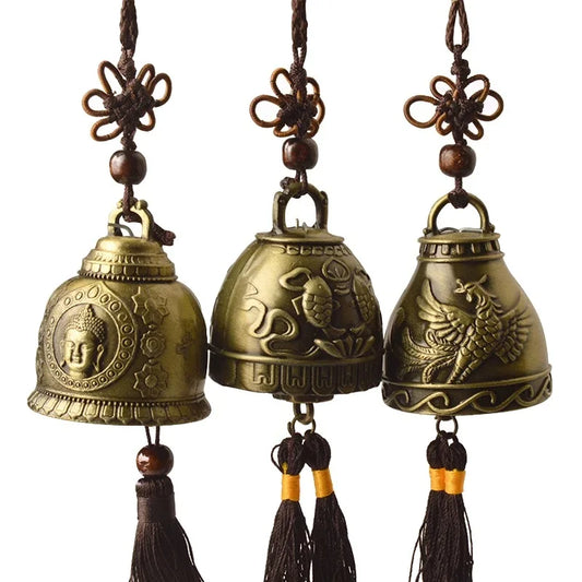 Copper Feng Shui Bell – Brass Wind Chime for Blessings, Harmony & Positive Energy