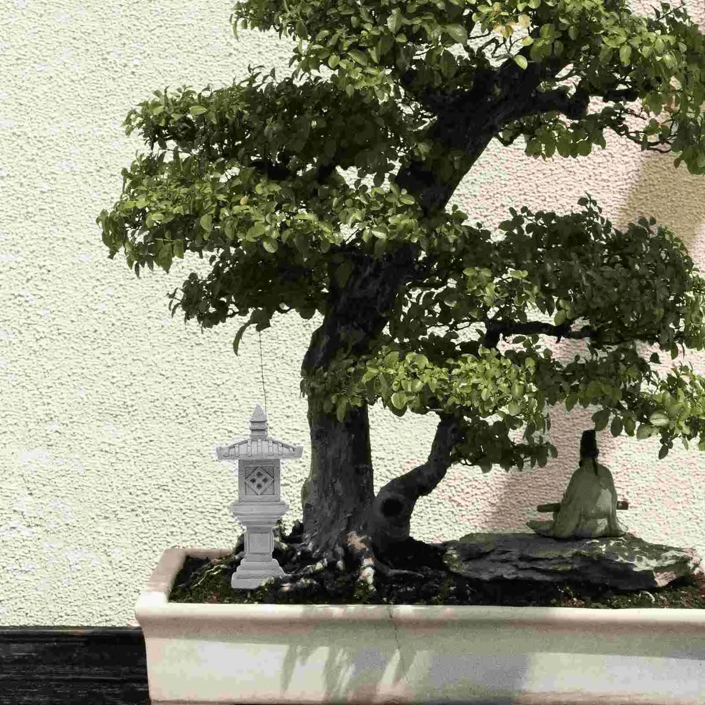 Pavilion Decorations Pagoda Figurines Mini Statue Aquarium Japanese of Stone Small Office Garden