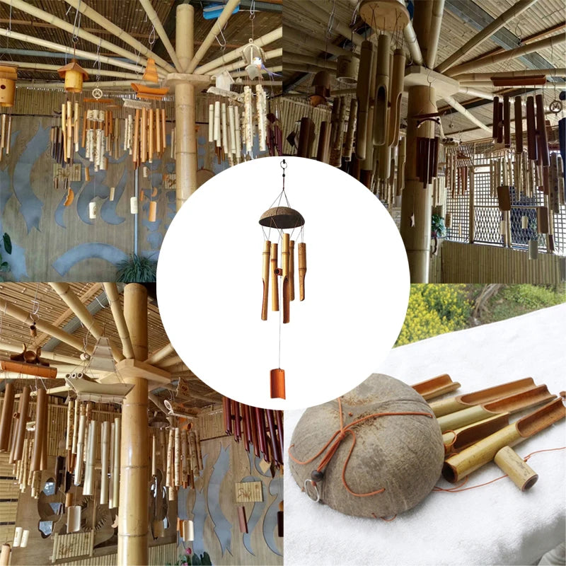 Handmade Bamboo Wind Chimes for Feng Shui: Soothing Tones and Positive Energy