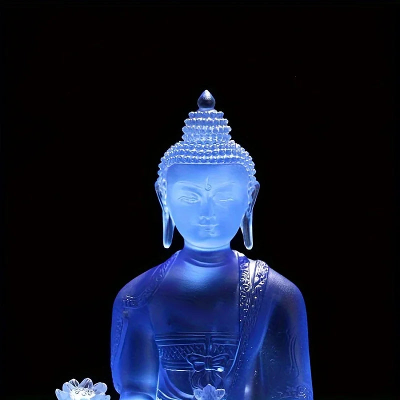 Buddha Statue Ornament, Symbolizing Good Luck, Good Health, Resin Handicraft Statue, Chinese Tantric Medicine Master Buddha