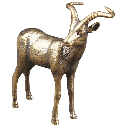 Brass Goat Figurine – Chinese Zodiac Feng Shui Decoration