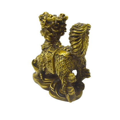 Feng Shui Resin Chi Lin Qi Lin Statues