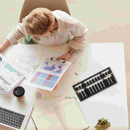 Durable Wooden 13-Digit Abacus for Kids - Educational Math Tool for Learning and Brain Development